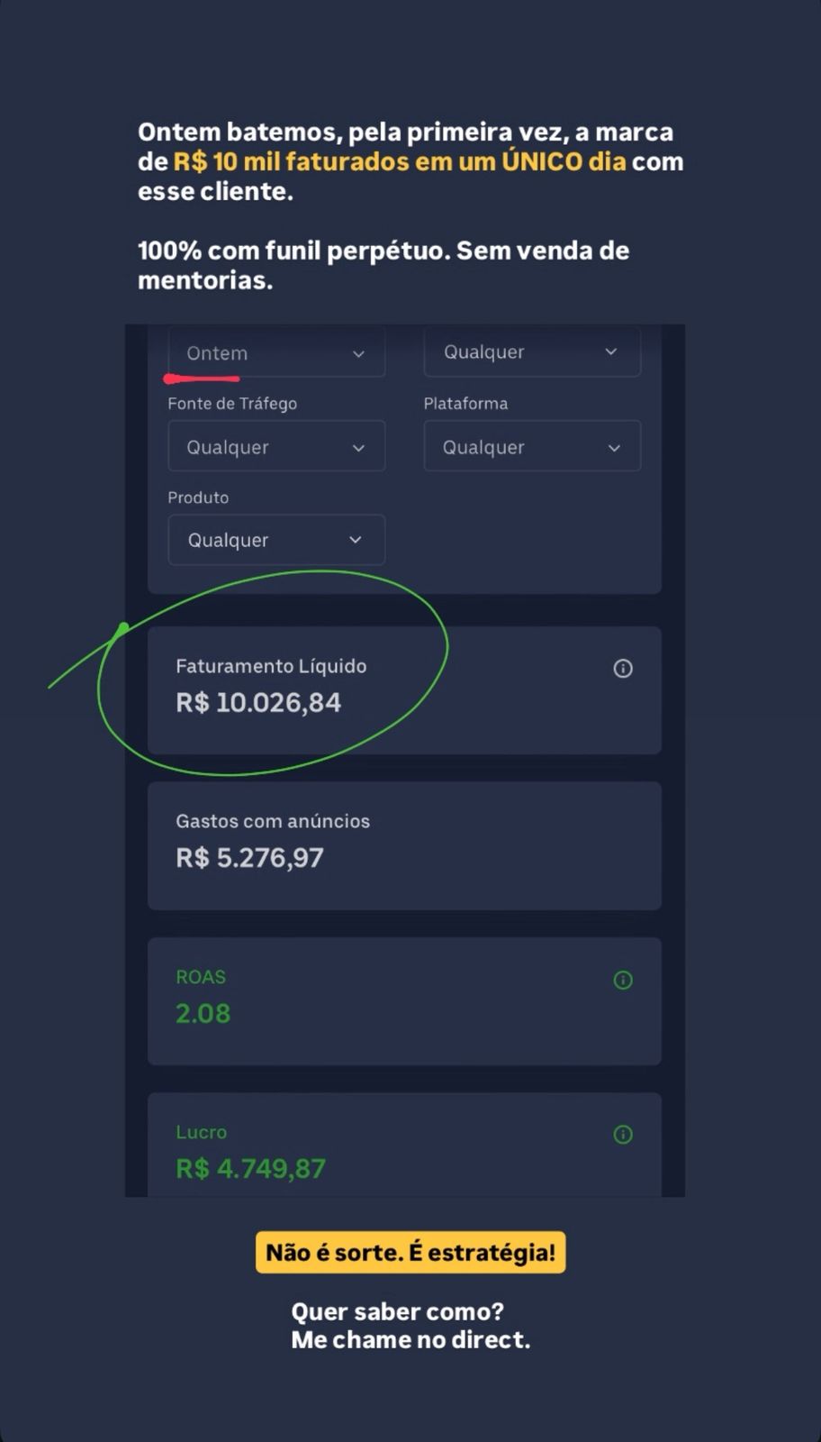 R$ 10 mil em um único dia com Escala Diária do protocolo.